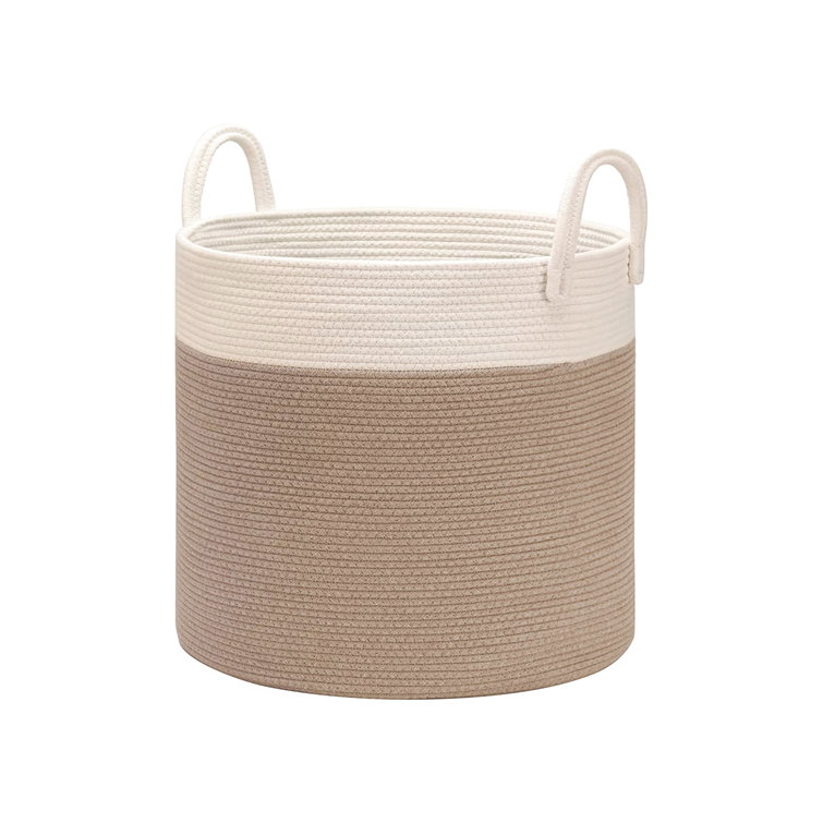 Highland Dunes Large Cotton Rope Basket 44L Wayfair.co.uk